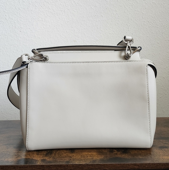 Fendi Cream Leather Dotcom Shoulder Bag Medium - Picture 7 of 16